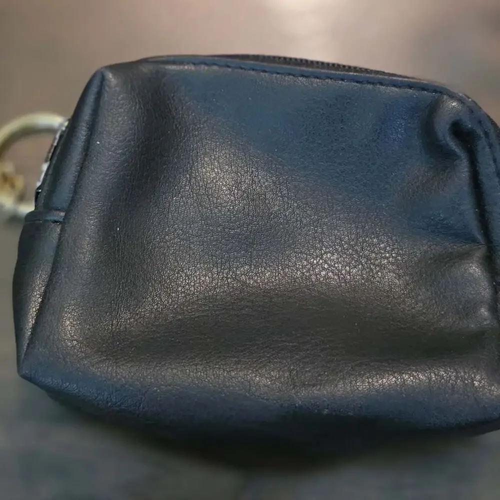 Koltov Black Faux Leather Multi-Piece Pouch Set